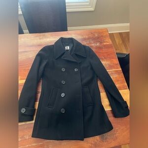 GAP Factory Vintage Classic Black Peacoat